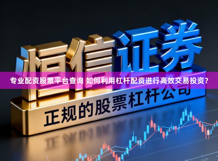 专业配资股票平台查询 如何利用杠杆配资进行高效交易投资？